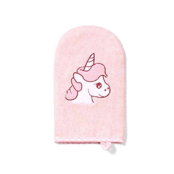 BABYONO Handrička na umývanie Bamboo - ružová