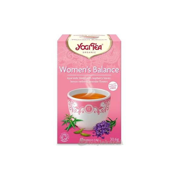 YOGI TEA Ženská rovnováha BIO čajová zmes 17x1,8g
