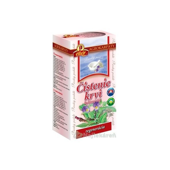AGROKARPATY bylinný čaj na ČISTENIE KRVI 20x2g
