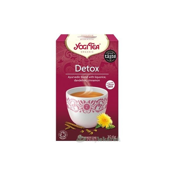 YOGI TEA Detox BIO čajová zmes 17x1,8g