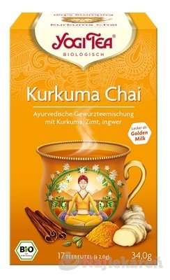 E-shop YOGI TEA Kurkuma Chai BIO ajurvédska čajová zmes 17x2g