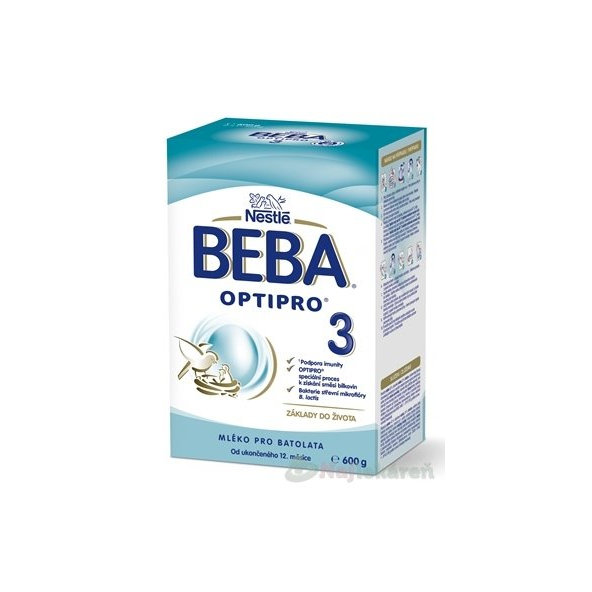 BEBA OPTIPRO 3 mliečna výživa (od ukonč. 12m) 600g