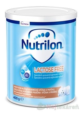 E-shop Nutrilon LACTOSE FREE, mliečna výživa v prášku od narodenia, 400g