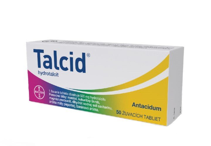 E-shop Talcid na liečbu príznakov pálenia záhy tbl mnd 500 mg (blis.PP/Al) 1x50 ks
