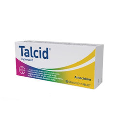 Talcid na liečbu príznakov pálenia záhy 500 mg 50 tabliet