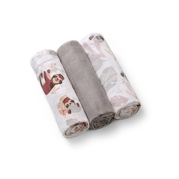 BABYONO Plienky mušelínové Super Soft 3 ks 70x70 cm grey
