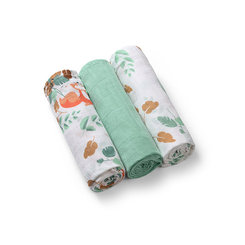 BABYONO Plienky mušelínové Super Soft 3 ks 70x70 cm mint