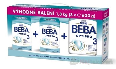 E-shop BEBA OPTIPRO 3 mliečna výživa 3x600g