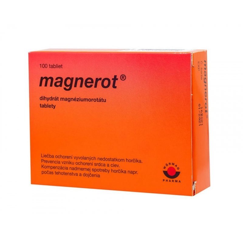 E-shop MAGNEROT - magnézium ( horčík ), 100 tabliet
