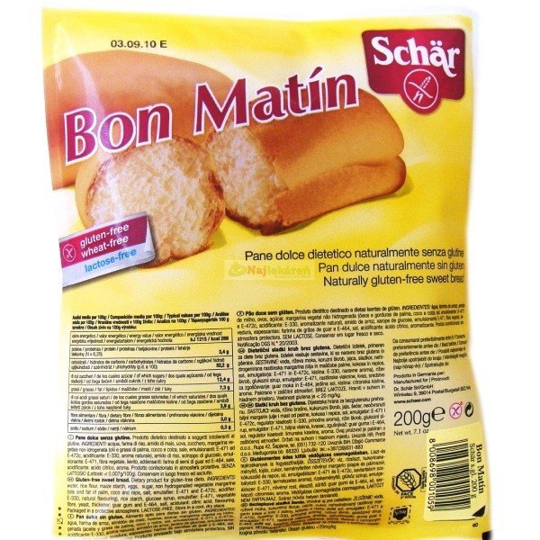 E-shop Bon Matín - bezlepkové žemle - sladké, 200g