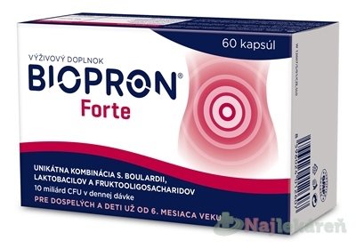 E-shop BIOPRON Forte na normálnu rovnováhu črevnej flóry, 60cps