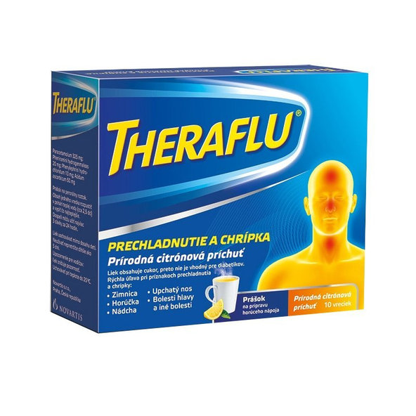THERAFLU horúci nápoj na chrípku a prechladnutie 10 vrecúšok