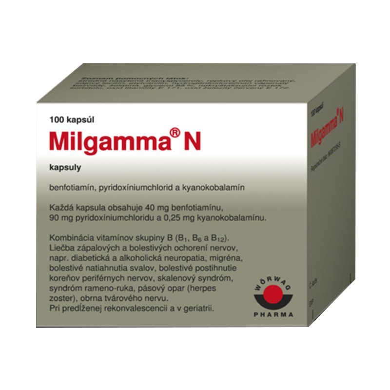 E-shop Milgamma N proti bolesti chrtba 100 tabliet