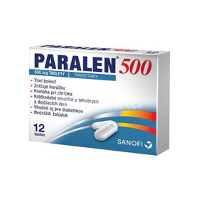 Paralen proti bolesti a horúčke 500 mg 12 tbl