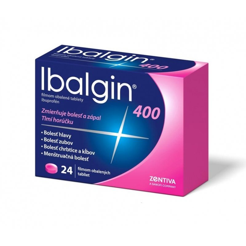 E-shop Ibalgin 400 proti bolesti, 400 mg, 24 tbl