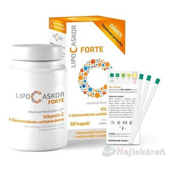 LIPO C ASKOR Forte 60cps + testovacie prúžky 4ks