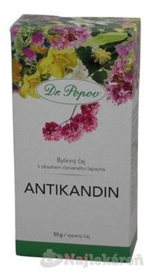 E-shop DR. POPOV ANTIKANDIN bylinný čaj 50g