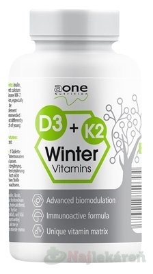 E-shop aone Nutrition D3+K2 Winter Vitamins, 200 ks