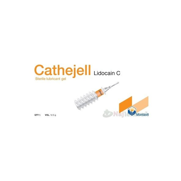 CATHEJELL LIDOCAIN C na úľavu od bolesti pri procedúrach 5ks