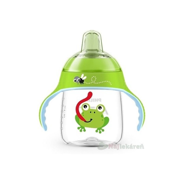 AVENT HRNČEK Premium 260 ml s držadlami zelený