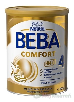 E-shop BEBA COMFORT 4 HM-O pokračujúce dojčenské mlieko 800g