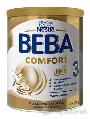 E-shop BEBA COMFORT 3 HM-O pokračovacie dojčenské mlieko 800g