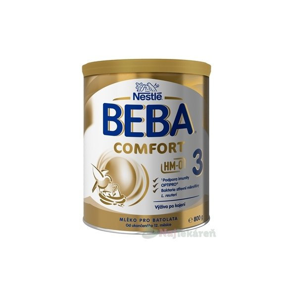 BEBA COMFORT 3 HM-O pokračovacie dojčenské mlieko 800g