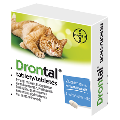 E-shop Drontal tablety na odčervenie pre mačky 2tbl