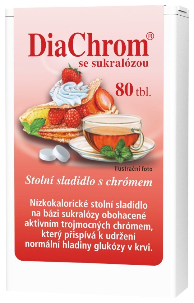 E-shop DiaChrom nízkokalorické sladidlo so sukralózou 80tbl