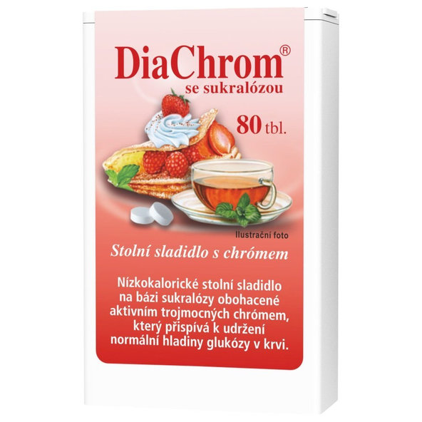 DiaChrom nízkokalorické sladidlo so sukralózou 80tbl