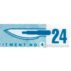 SKALPELOVÉ ČEPIELKY SURGEON č.24 sterilné 100ks