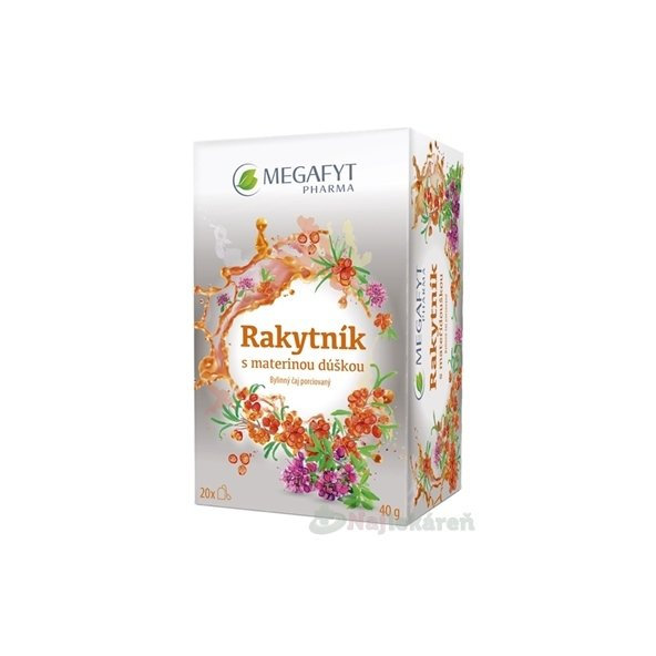 MEGAFYT Rakytník s materinou dúškou bylinný čaj 20x2g