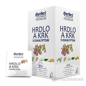 HERBEX Premium HRDLO A KRK s eukalyptom bylinná zmes 20x1,5g