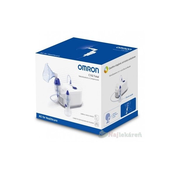 OMRON C102 Total INHALÁTOR kompresorový s nosnou sprchou 1 set