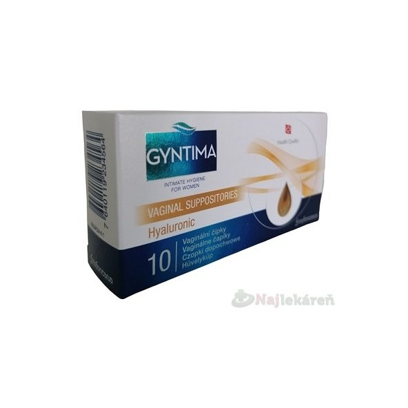 Fytofontana GYNTIMA Hyaluronic Vaginálne čapíky 10 ks