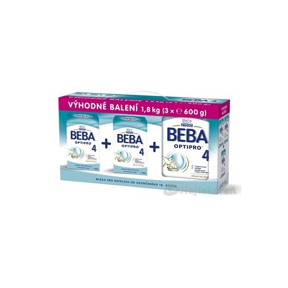 BEBA OPTIPRO 4 umelé mlieko -trojbalenie 3x600g