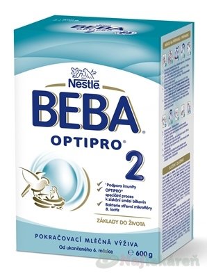 E-shop BEBA OPTIPRO 2 Následná mliečna výživa 600 g