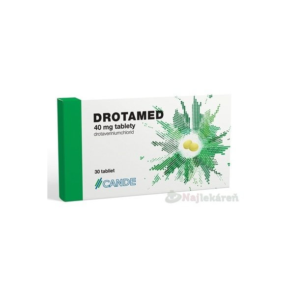 DROTAMED na uvoľnenie kŕčov hladkého svalstva 40 mg tbl (blis.PVC/Al) 1x30 ks