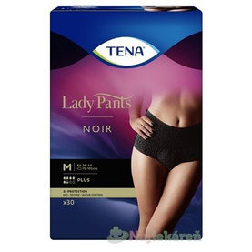 TENA Lady Pants Plus Noir M čierne dámske naťahovacie inkontinenčné nohavičky 30ks