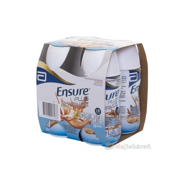 Ensure PLUS ADVANCE čokoládová príchuť 4x220 ml