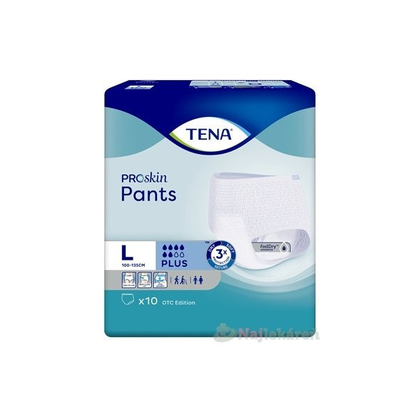 TENA Pants Plus L naťahovacie inkontinenčné nohavičky 10ks