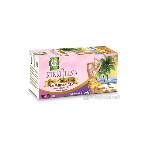 KIRKOLINA Classic Anti-cellulite Herb čajová bylinná zmes 25x2g