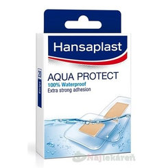 Hansaplast AQUA PROTECT vodeodolná náplasť, stripy 20ks