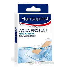 Hansaplast AQUA PROTECT vodeodolná náplasť, stripy 20ks