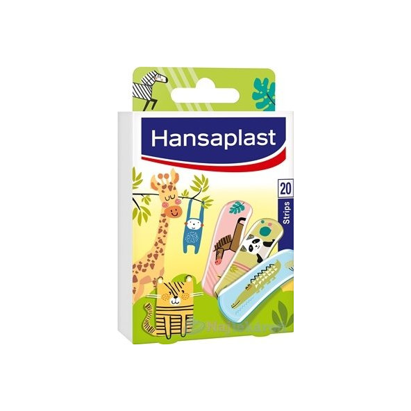 Hansaplast ZVIERATKÁ náplasť detská, stripy 20ks