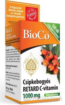 E-shop BioCo Vitamín - C RETARD 1000 mg s plodom šípky, 100 ks