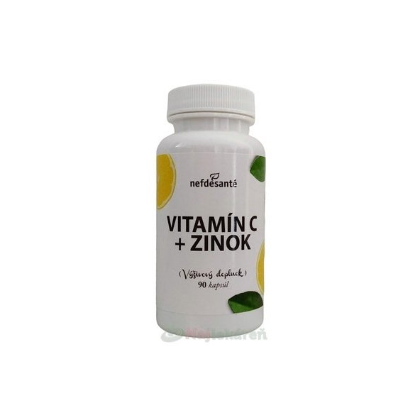 nefdesanté VITAMÍN C + ZINOK, 90 ks