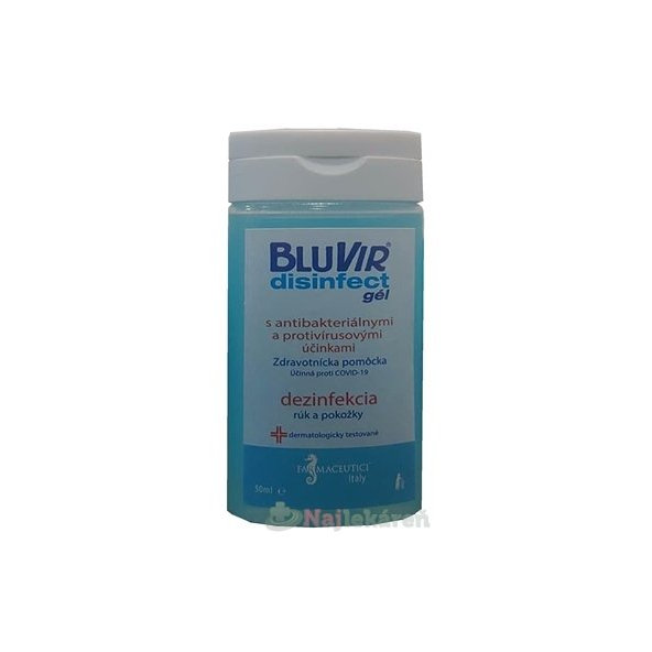 BLUVIR Disinfect gél dezinfekčný gél na ruky 50ml