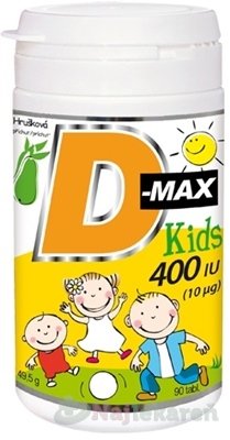 E-shop Vitabalans D-max Kids 400 IU (10 µg), 90 ks
