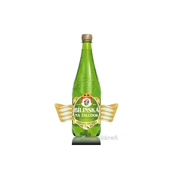 BÍLINSKÁ NA ŽALÚDOK medovka lekárska, prírodná minerálna voda, 1L